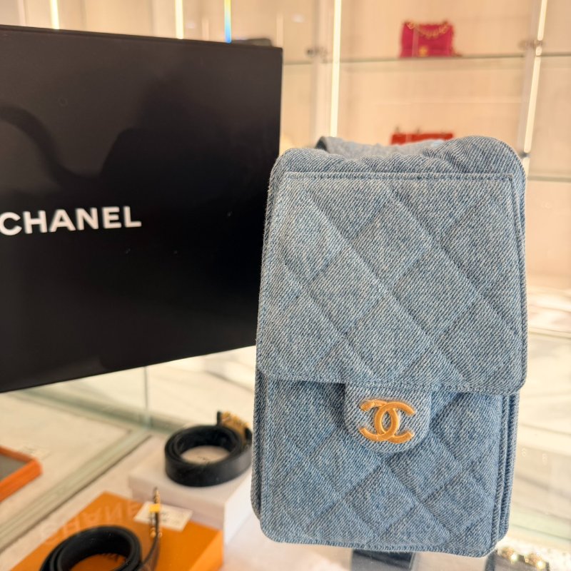 *SHIHNA名牌精品* Chanel 25 小號 Hobo Bag 水洗單寧布 金釦-3