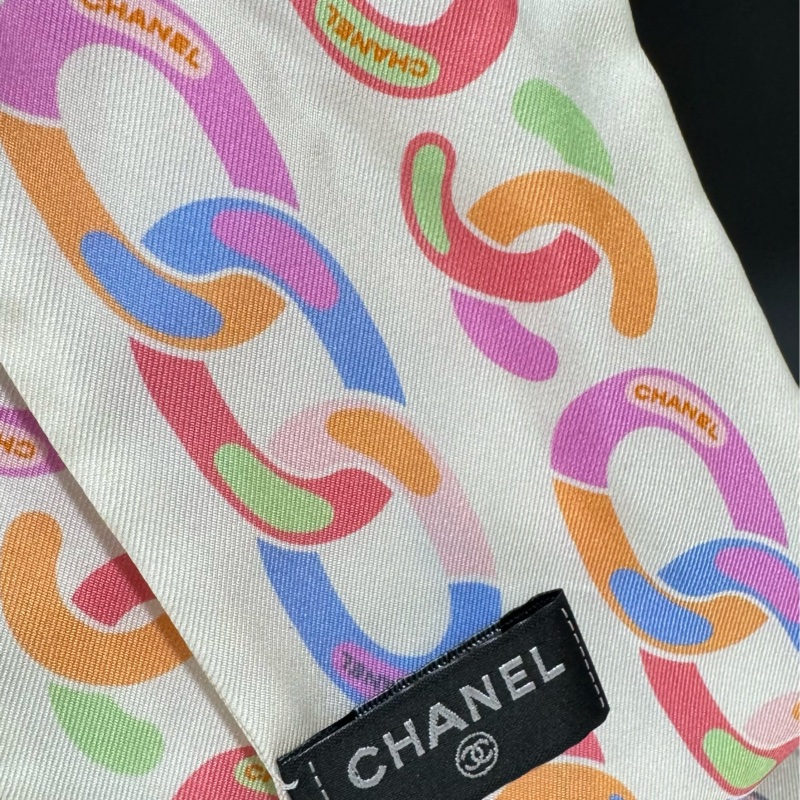 Chanel 絲巾+髮帶-3