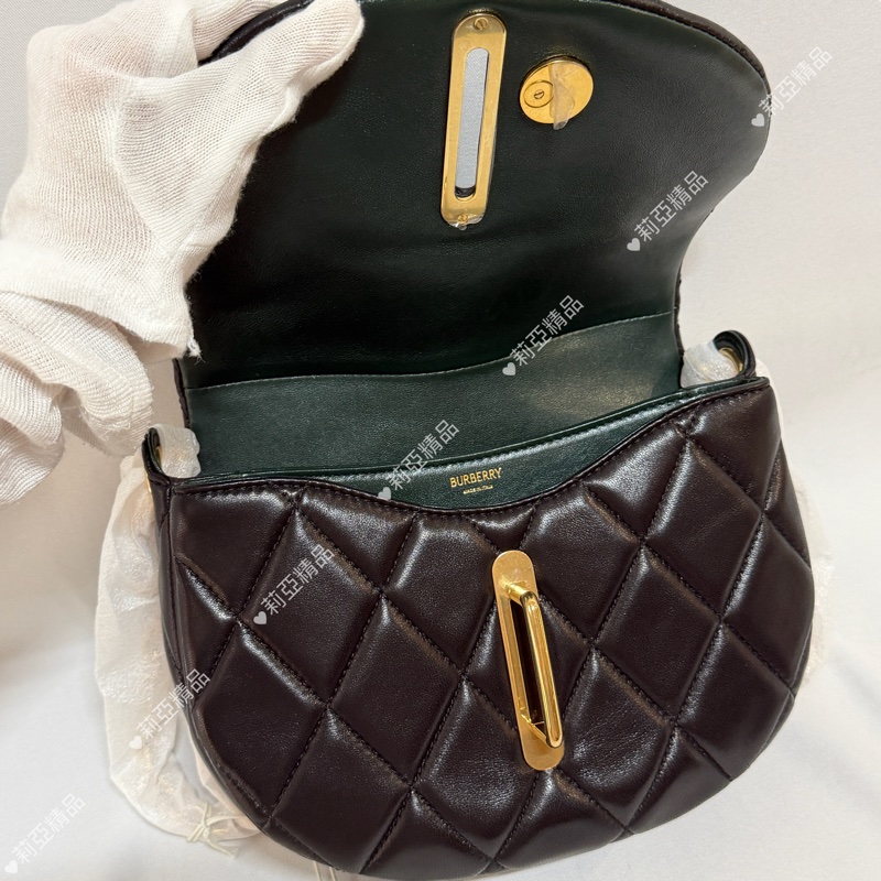 莉亞精品♡Burberry 小羊皮鏈包 #未使用閒置品-13