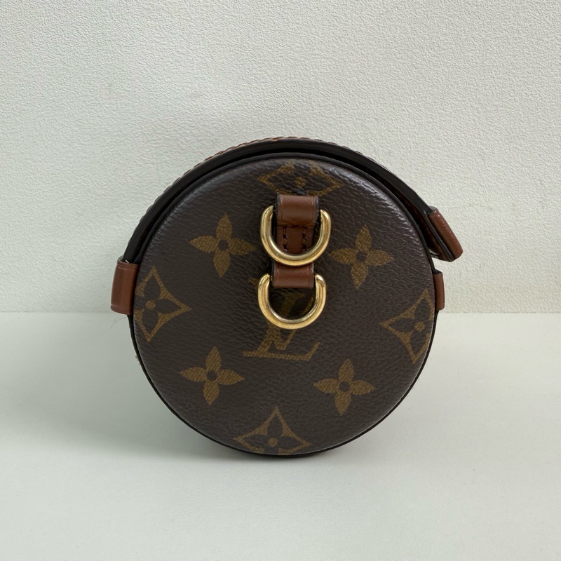 99新✨LV路易威登/Louis Vuitton Papillon Trunk 棕色老花巴比龍 單肩包斜挎包手提包圓筒包 金扣 底長20cm🤎正品-2