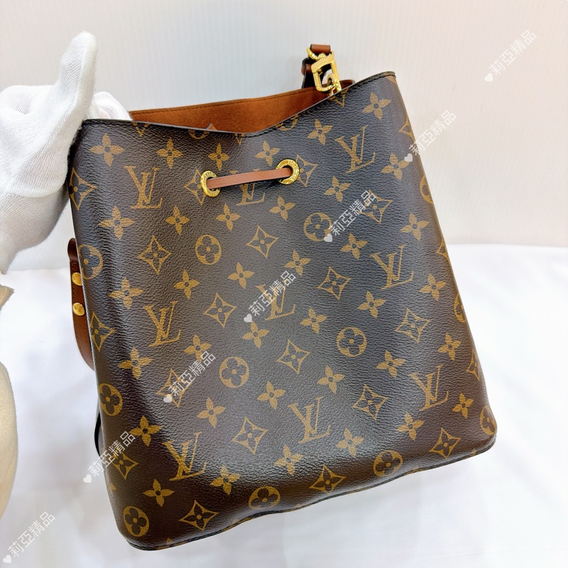 莉亞精品♡ Lv 老花焦糖水桶 二手美包-3