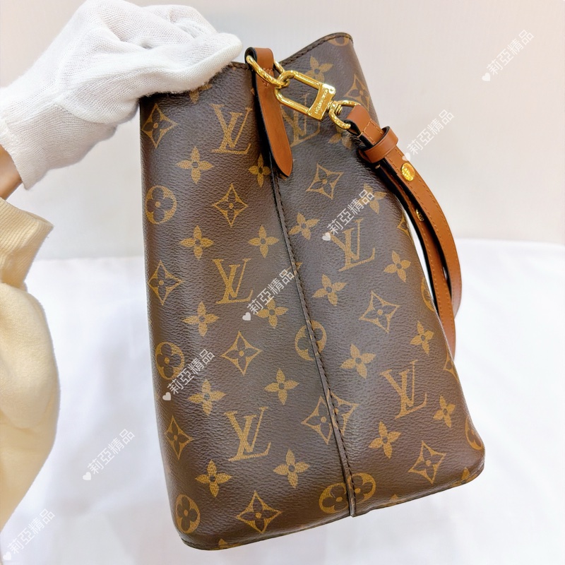 莉亞精品♡ Lv 老花焦糖水桶 二手美包-5
