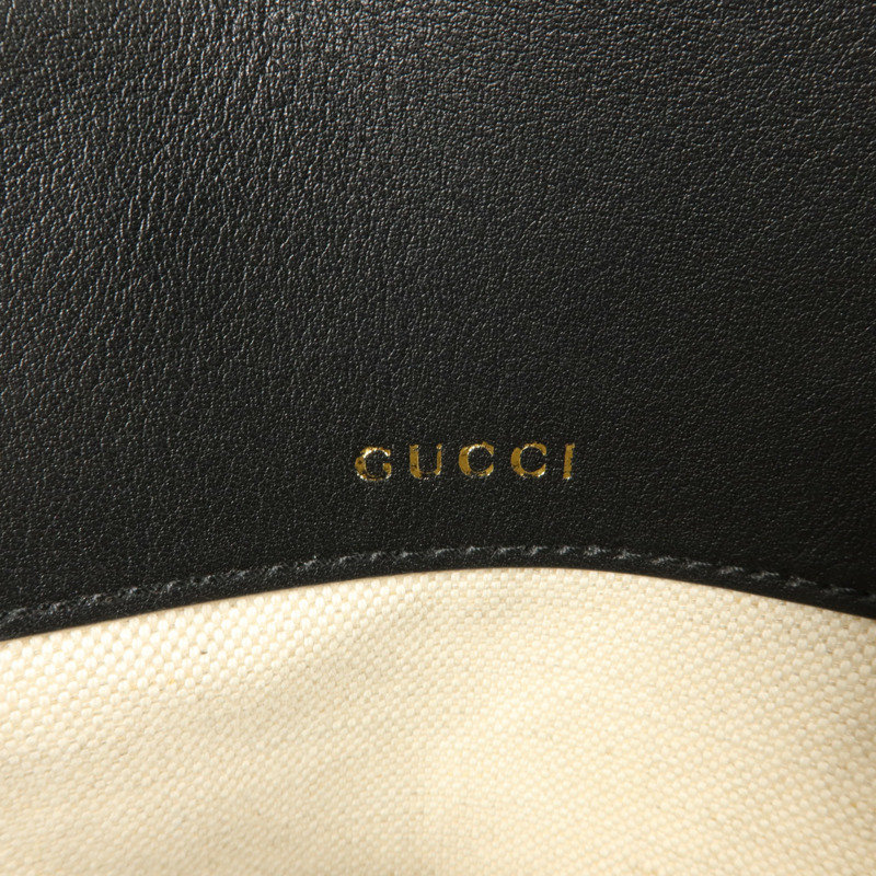 GUCCI 塗層帆布Horsebit 1955 Medium肩背袋-5