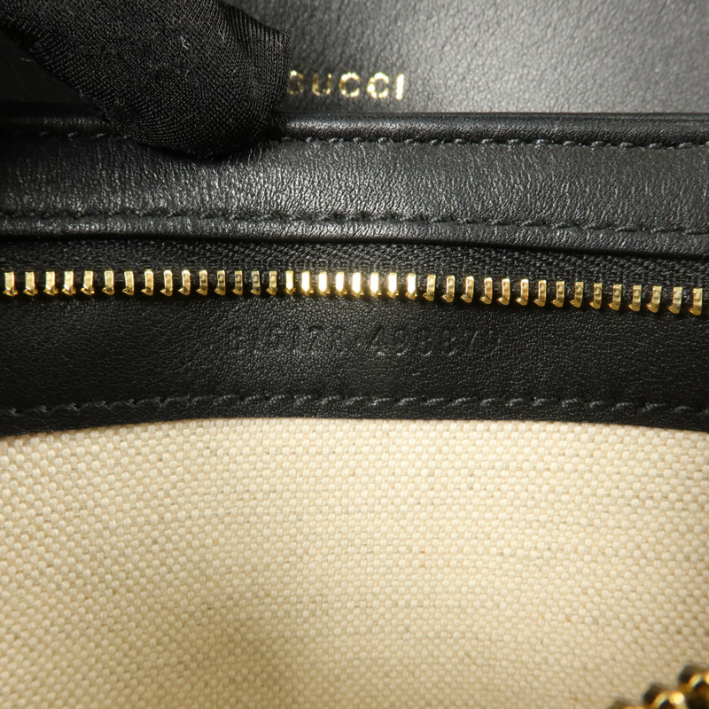 GUCCI 塗層帆布Horsebit 1955 Medium肩背袋-8