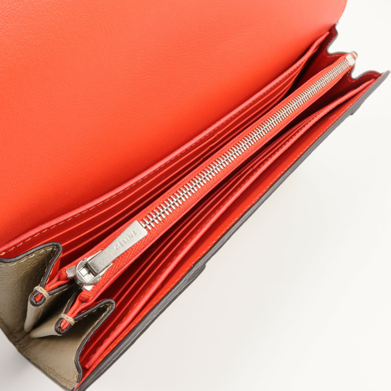 CELINE 牛皮皮革Long Wallet長錢包-6
