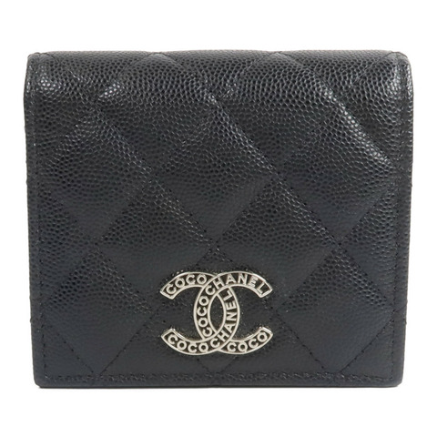 CHANEL 牛皮皮革Fold Wallet錢包