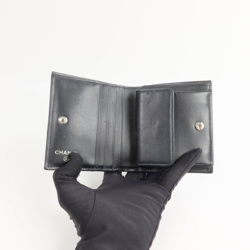 CHANEL 牛皮皮革Fold Wallet錢包-5