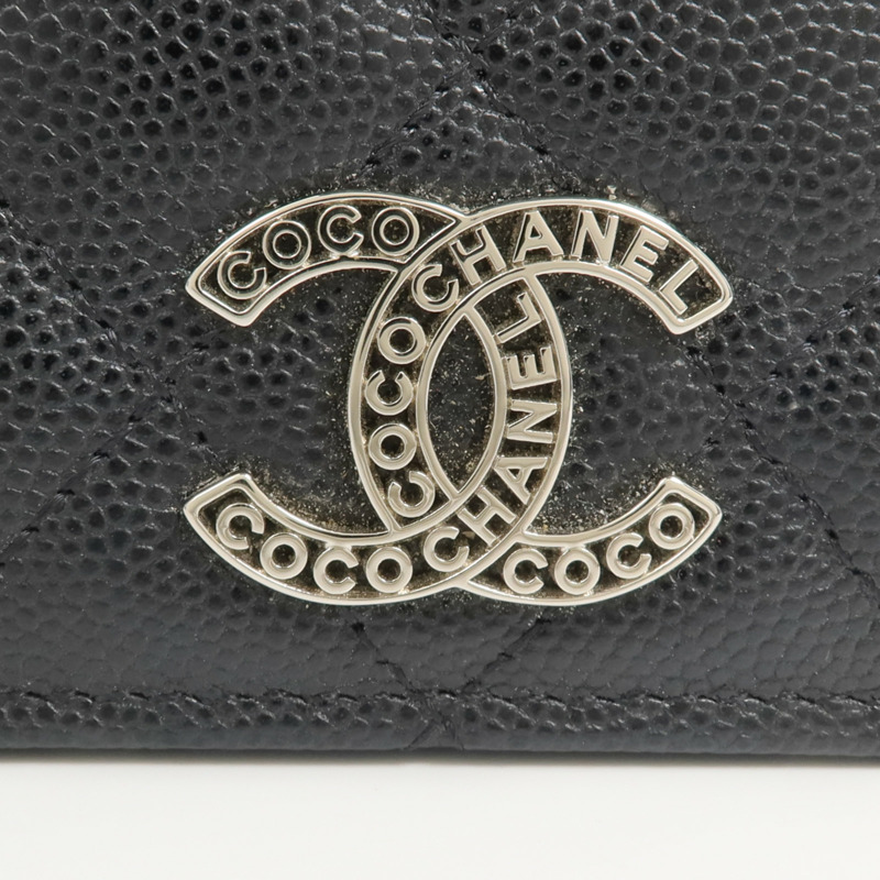 CHANEL 牛皮皮革Fold Wallet錢包-6