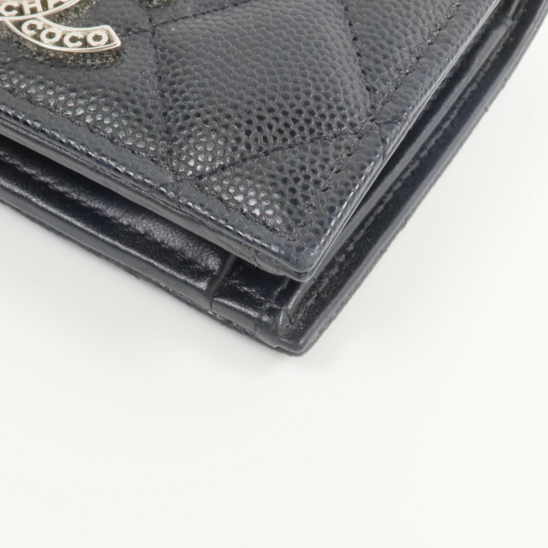 CHANEL 牛皮皮革Fold Wallet錢包-7