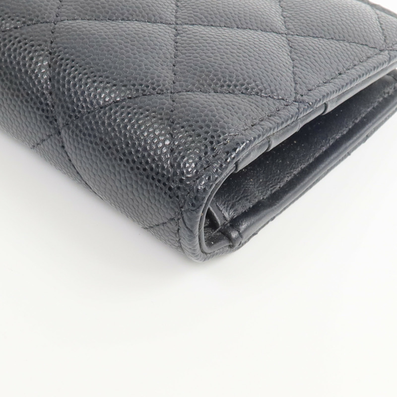 CHANEL 牛皮皮革Fold Wallet錢包-10