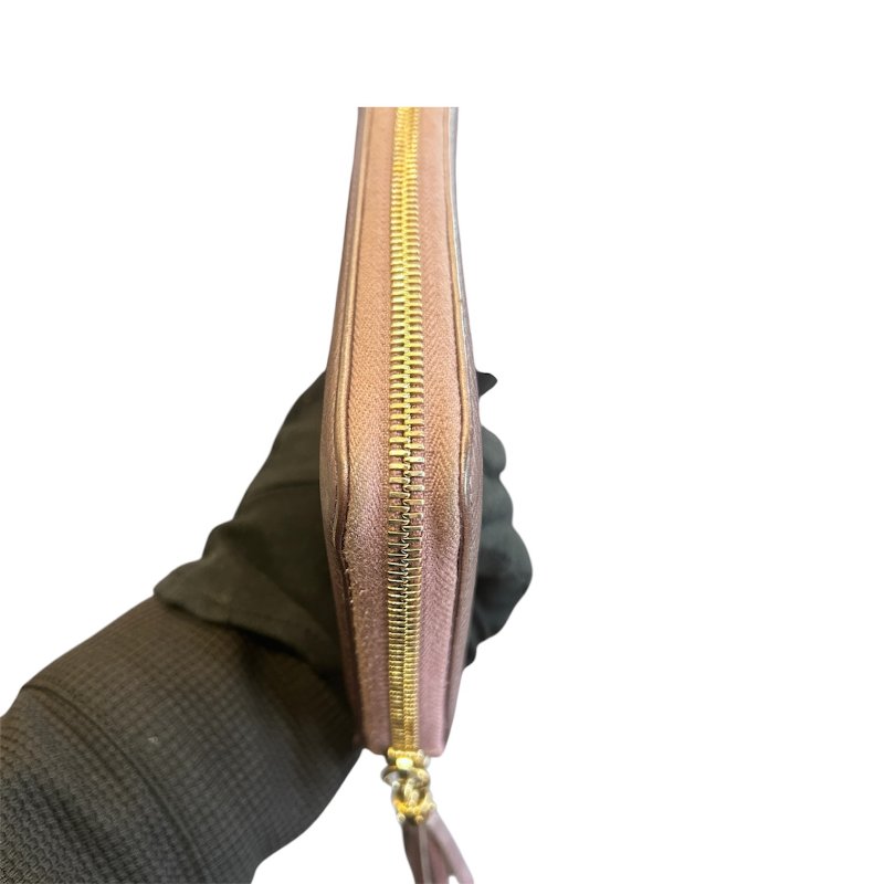 GUCCI紫色全皮拉鍊長夾-6