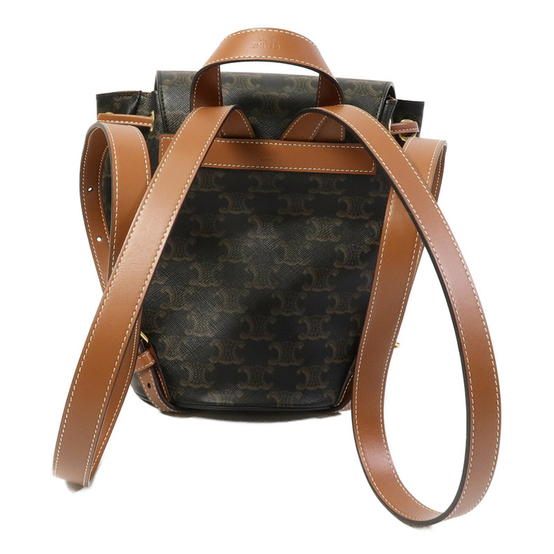 CELINE 塗層帆布Bonnie Triomphe Backpack背包-2