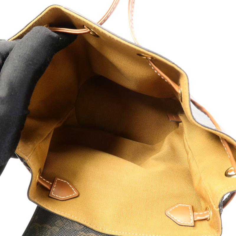 CELINE 塗層帆布Bonnie Triomphe Backpack背包-4