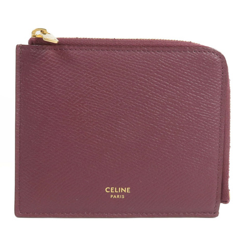 CELINE 牛皮皮革Zipped Purse Card Case錢包