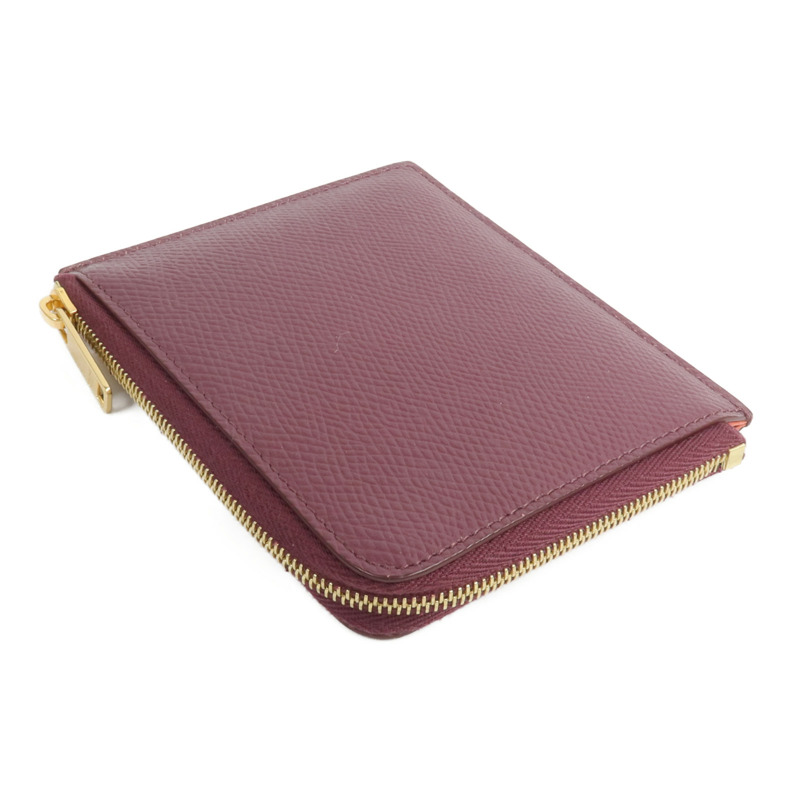 CELINE 牛皮皮革Zipped Purse Card Case錢包-4