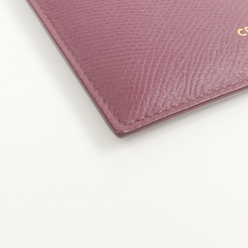 CELINE 牛皮皮革Zipped Purse Card Case錢包-8