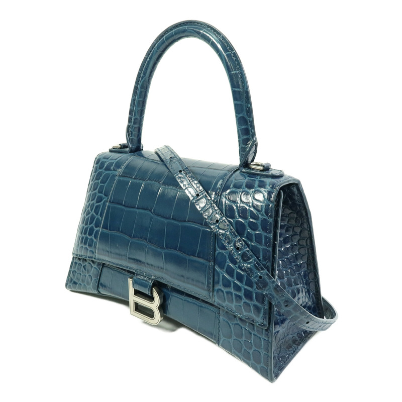 BALENCIAGA 牛皮皮革Hourglass Small手挽肩背兩用袋-1