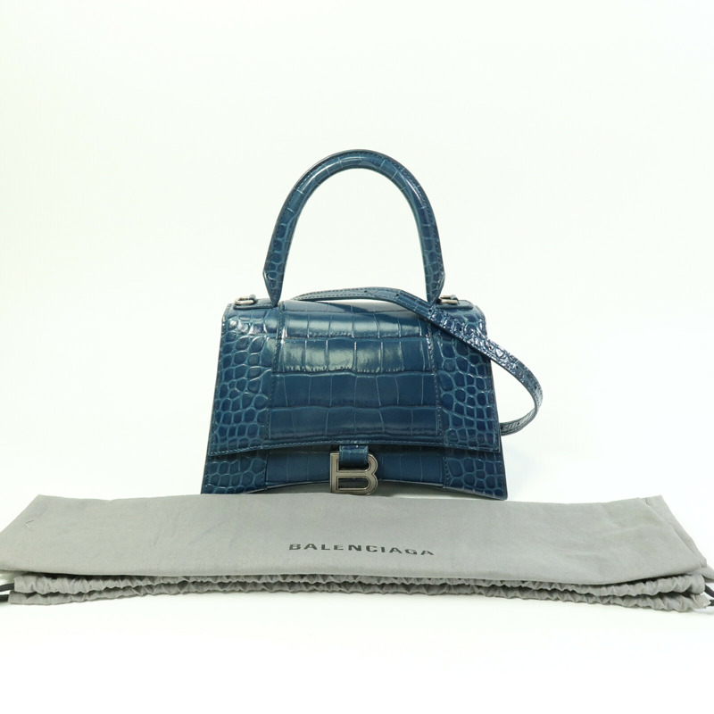 BALENCIAGA 牛皮皮革Hourglass Small手挽肩背兩用袋-10