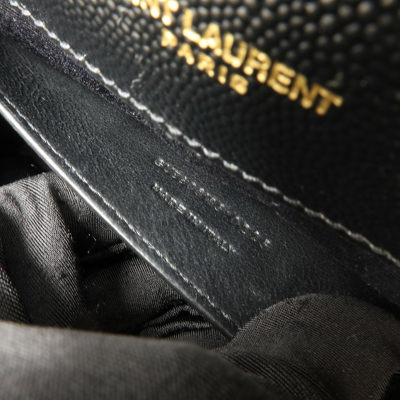 SAINT LAURENT 牛皮皮革Envelope Medium鏈帶肩背袋-7