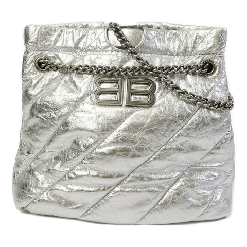 BALENCIAGA 牛皮皮革Crush Tote XS鏈帶肩背袋