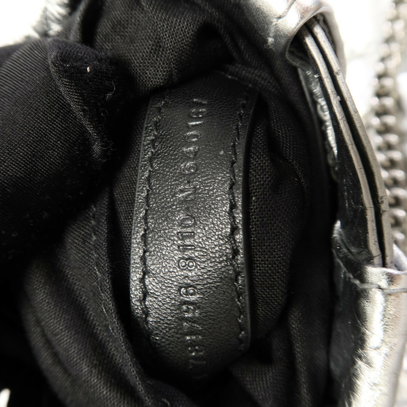 BALENCIAGA 牛皮皮革Crush Tote XS鏈帶肩背袋-6