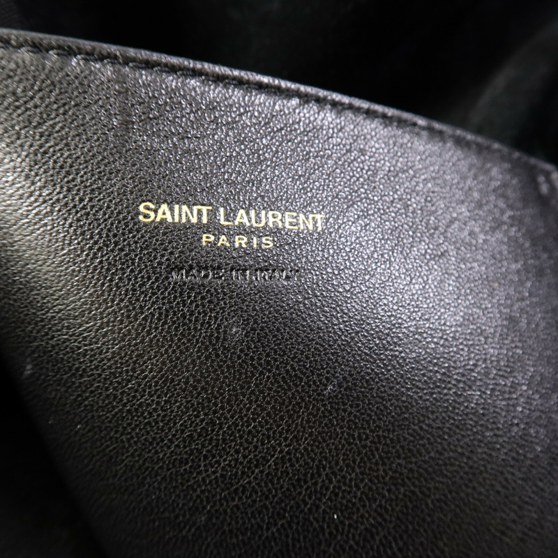 YVES SAINT LAURENT 羊皮皮革Paris VII Pochon手挽袋-5