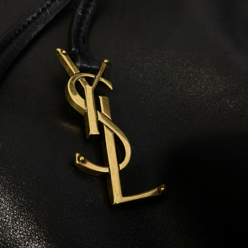 YVES SAINT LAURENT 羊皮皮革Paris VII Pochon手挽袋-7