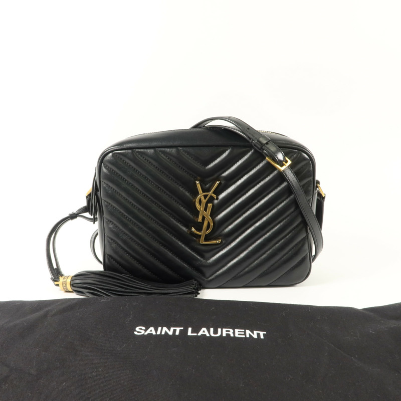 SAINT LAURENT 牛皮皮革Laurent Lou Camera肩背袋-8
