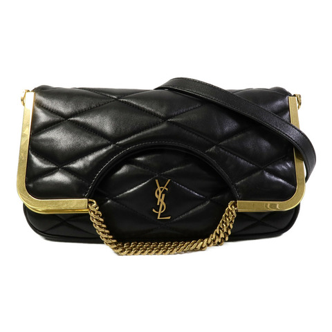 YVES SAINT LAURENT 羊皮皮革87 Frame Fold Over Shoulder Bag手挽肩背兩用袋