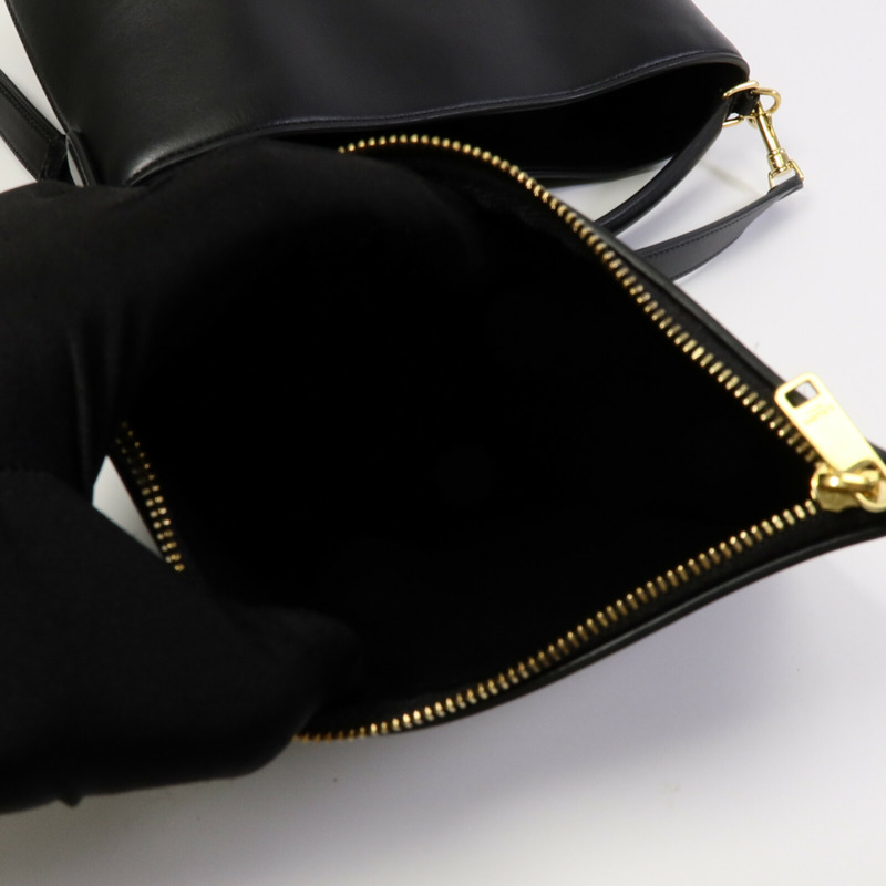 CELINE 牛皮皮革Louise Bucket Medium手挽肩背兩用袋-8