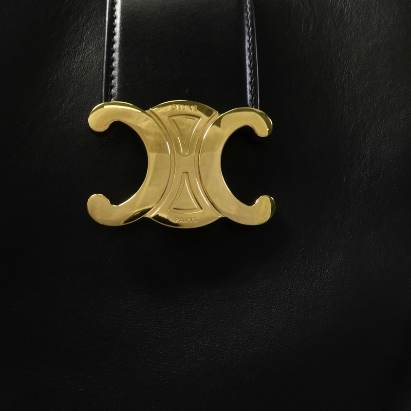 CELINE 牛皮皮革Louise Bucket Medium手挽肩背兩用袋-9
