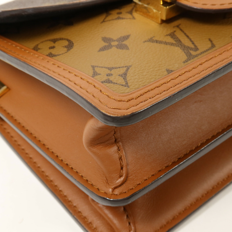 LOUIS VUITTON Monogram Reverse Mini Dauphine肩背袋-9