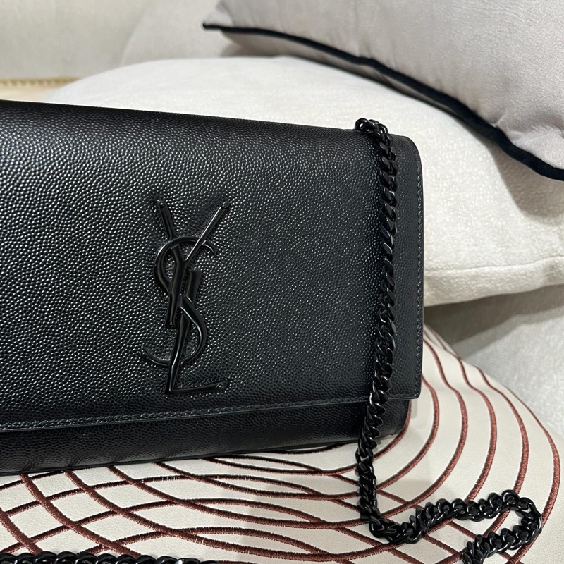 YSL Kate small Black Caviar flap-3