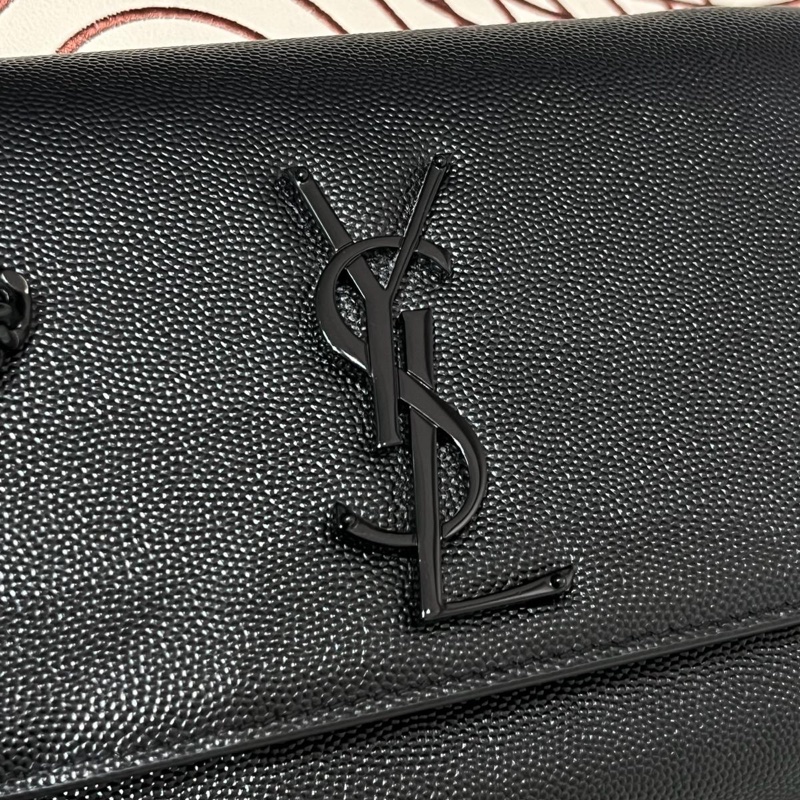 YSL Kate small Black Caviar flap-7