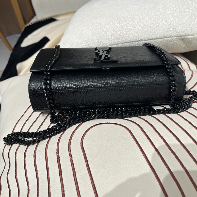 YSL Kate small Black Caviar flap-8