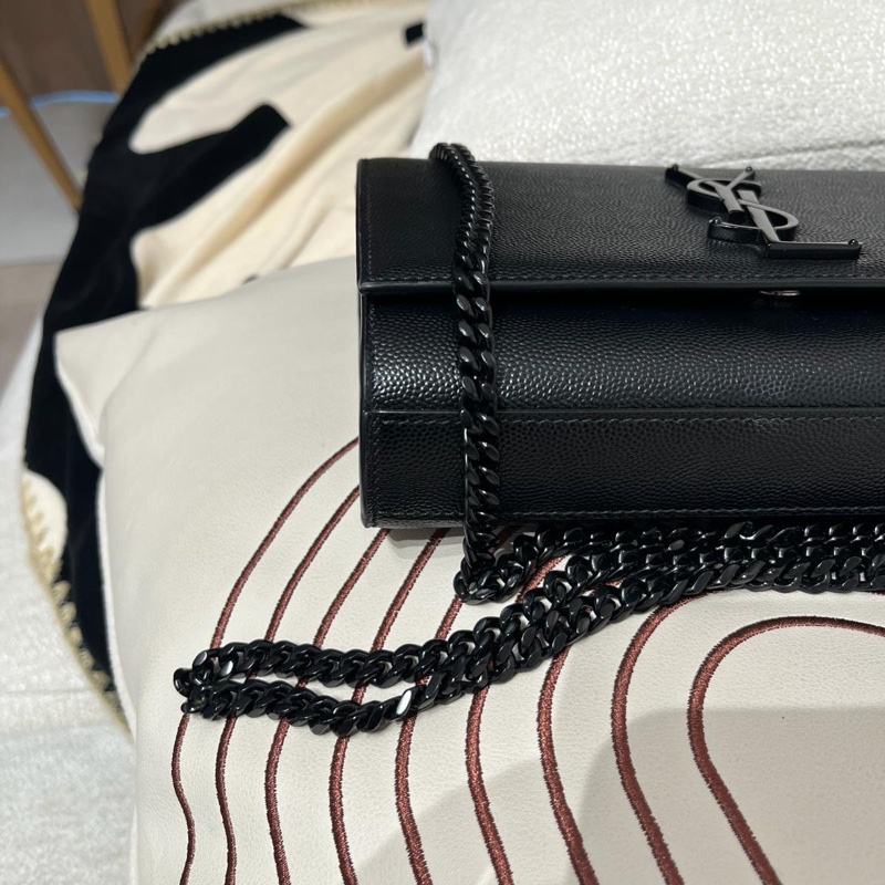 YSL Kate small Black Caviar flap-10