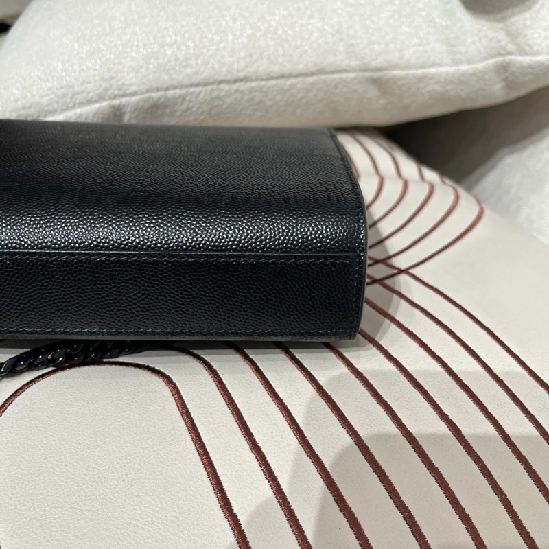 YSL Kate small Black Caviar flap-12
