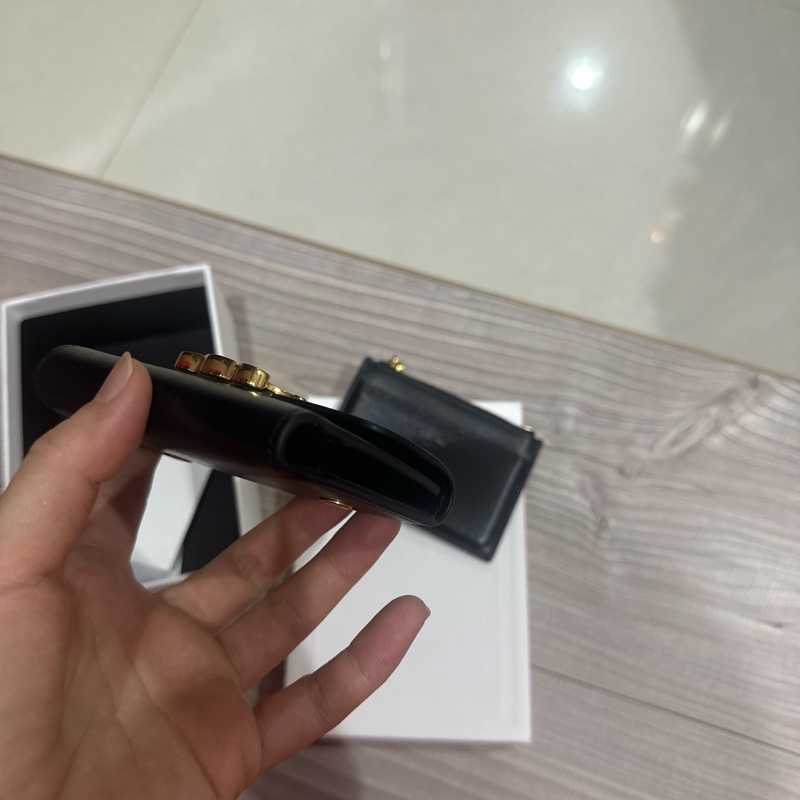 Celine 黑金2用式短夾8新-9