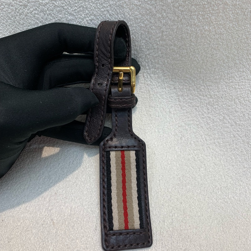 Burberry 巴寶莉啡色牛皮手拎袋-31