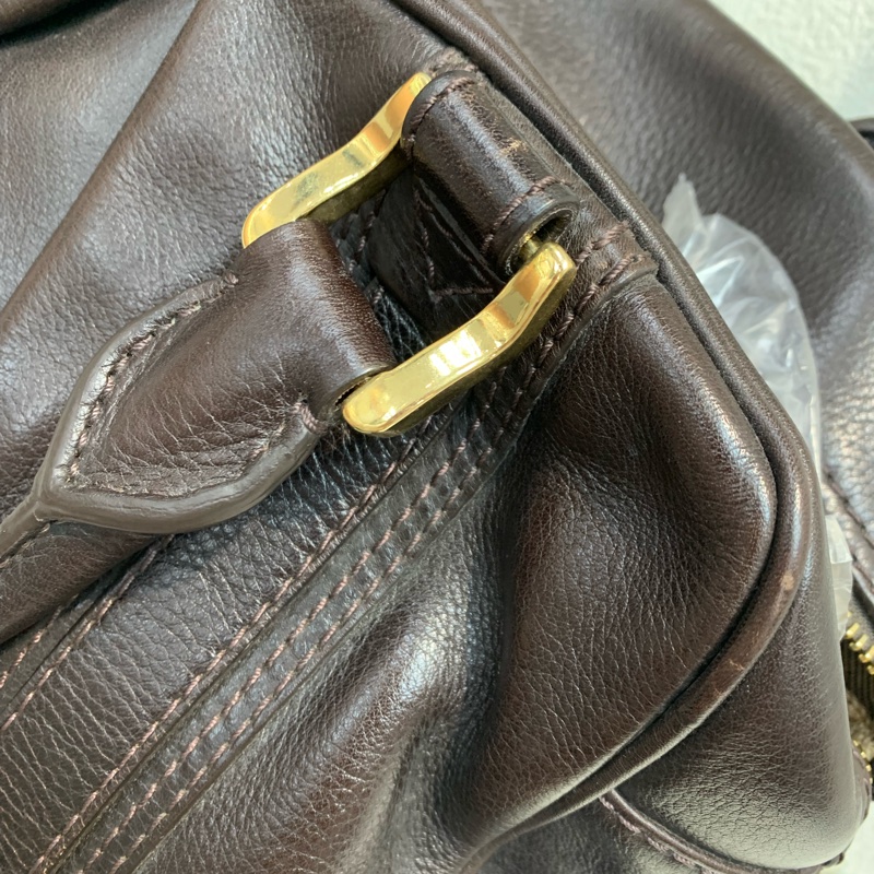Burberry 巴寶莉啡色牛皮手拎袋-39