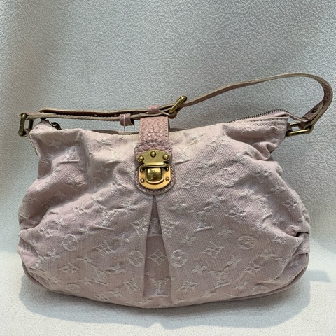 Louis Vuitton LV 路易威登粉紅色牛仔丹寧斜孭袋