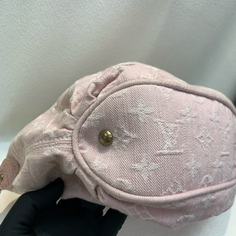 Louis Vuitton LV 路易威登粉紅色牛仔丹寧斜孭袋-6