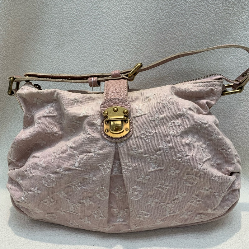 Louis Vuitton LV 路易威登粉紅色牛仔丹寧斜孭袋-10