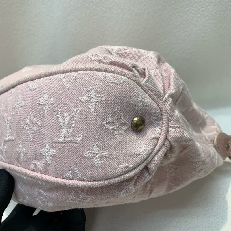 Louis Vuitton LV 路易威登粉紅色牛仔丹寧斜孭袋-21