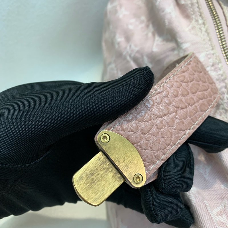 Louis Vuitton LV 路易威登粉紅色牛仔丹寧斜孭袋-32