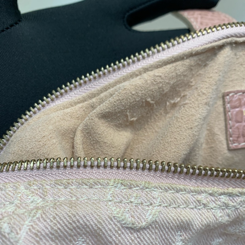 Louis Vuitton LV 路易威登粉紅色牛仔丹寧斜孭袋-37