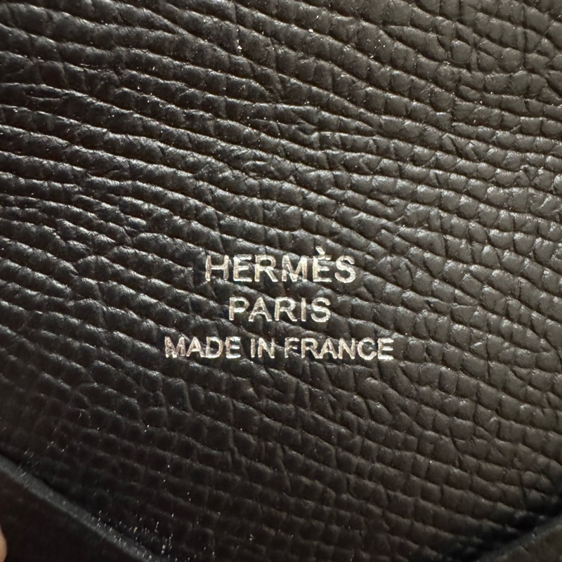 hermes calvi卡包黑色-2