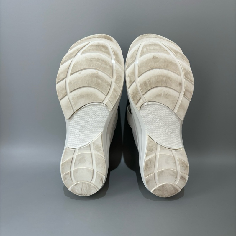 Gucci/古馳 Wave白色厚底老爹鞋,運動休閒鞋,尺碼:39碼,偏大-4
