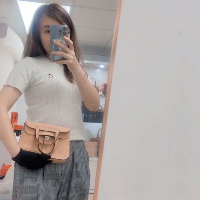 Hermes mini halzan 杏桃棕色 A刻-13