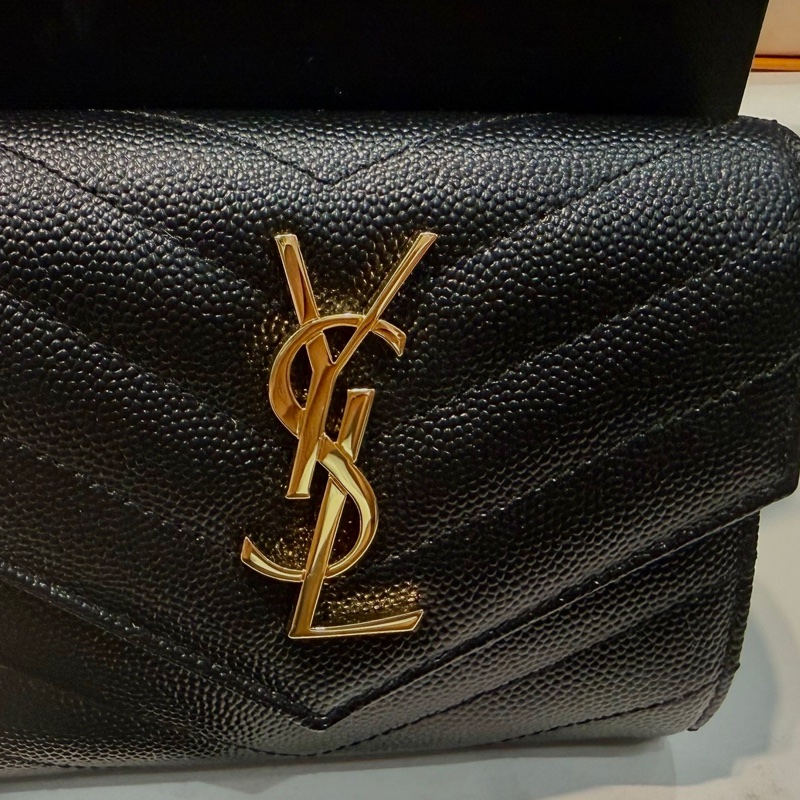 CASSANDRE SAINT LAURENT MATELASSÉ絎縫小型信封錢包-4